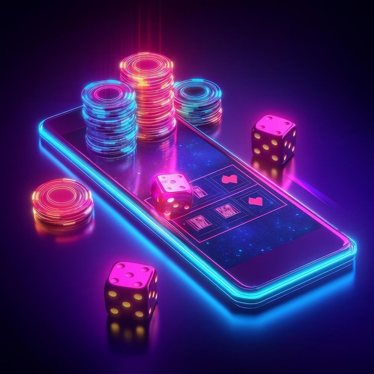 Ilustrasi sistem keamanan digital dengan enkripsi dan perlindungan data pada platform hiburan